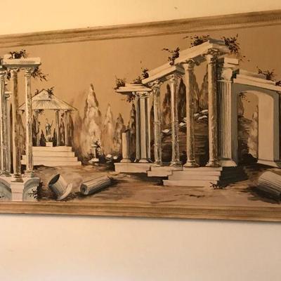3 D Wall Art, Vintage MCM Grecian HUGE