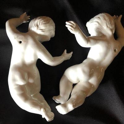 Ceramic Cherub Pair