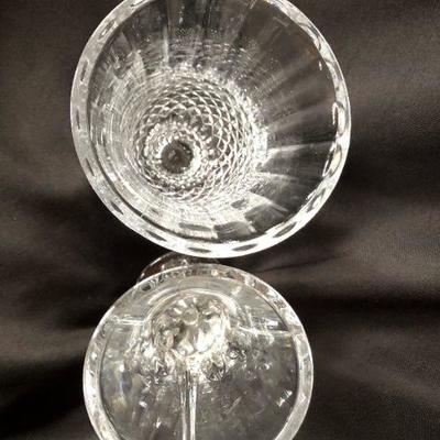 Pair Crystal Vases