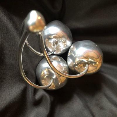 Cast Aluminum Cherry Sculpture