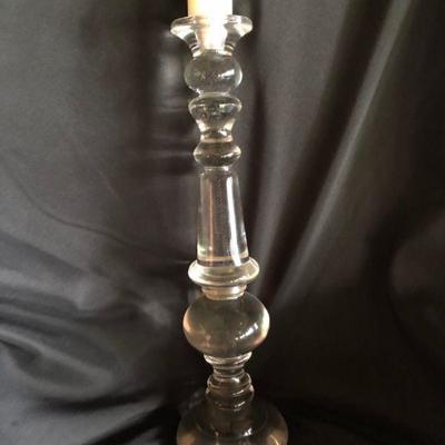 Tall Crystal Candlestick