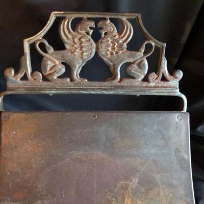 Iron Garden Stool w/Griffins