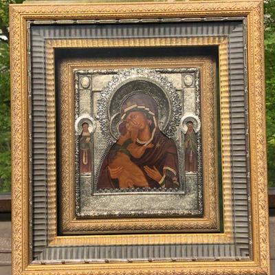 Madonna and Child Framed Icon Chekhovian 