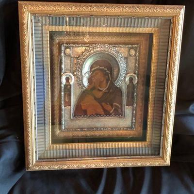 Madonna and Child Framed Icon Chekhovian 