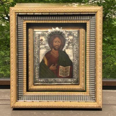 Jesus Christ Chekhovian Icon - custom frame