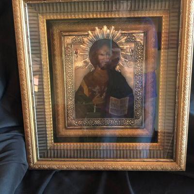 Jesus Christ Chekhovian Icon - custom frame