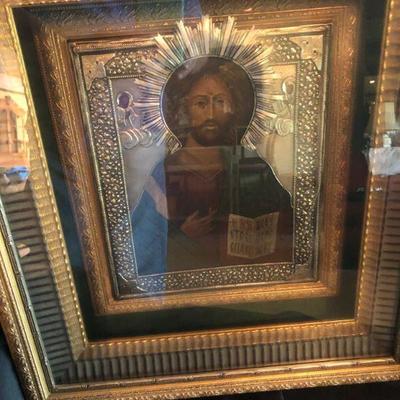 Jesus Christ Chekhovian Icon - custom frame