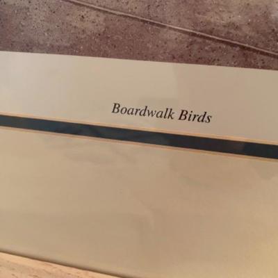 Lot # 127  Signed and Numbered W. S. Dawson Boardwalk Birds 