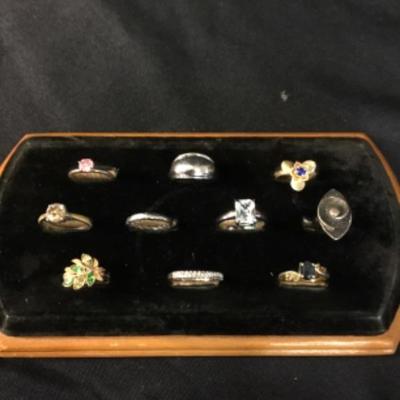 Assorted costume jewelry rings lot 1500 does not include displays