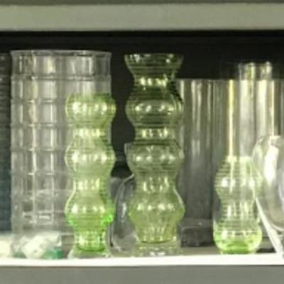 Lot # 170 Lot of Pots and Glass vases 