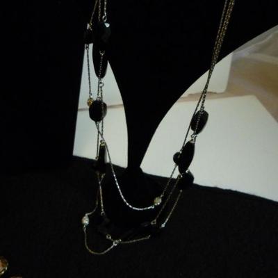 Lot of 3 Necklaces inc. signed Monet, G.H. Bass & Co. and Limited