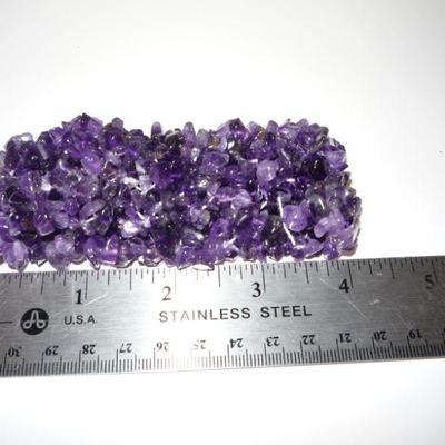 Genuine Amethyst Stretch Bracelet