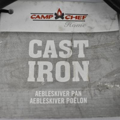 Camp Chef Cast Iron Aebleskiver Pancake Puff Pan - $20 Retail, New