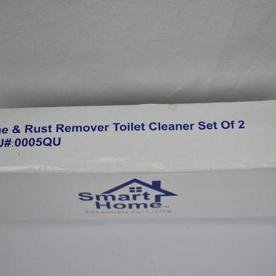 Lime & Rust Remover Toilet Cleaner Set of 2, by Smart Home Essentials - New