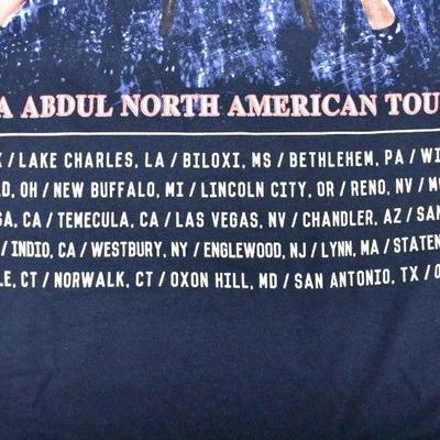 Paula Abdul 2018 Tour T-Shirt, Black, Size Large - New