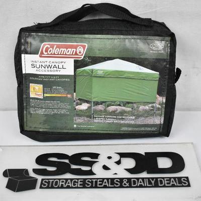 Coleman Instant Canopy Sunwall Accessory, fits 7' x 5'. SUNWALL ONLY - New