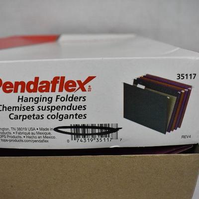 Pendaflex Hanging Folders Box of 20, Various Colors - New