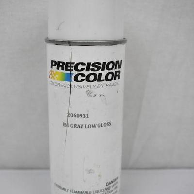 Gray Low Gloss Spray Paint by Precision Color, 12 oz. - New
