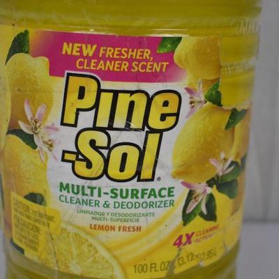 Pine-Sol Multi-Surface Cleaner & Deodorizer, 100 ounces, Lemon Fresh - New