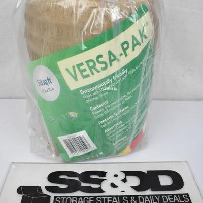 Versapak Environmentally Friendly Packaging Material, Brown, 50 sq ft - New