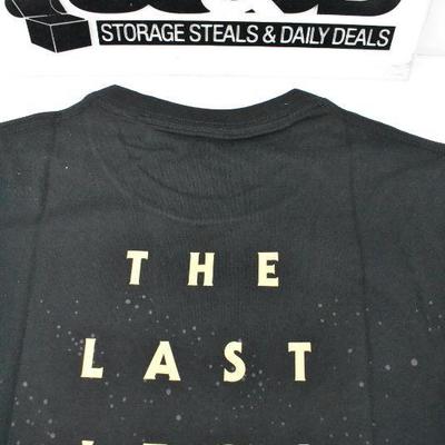 Star Wars The Last Jedi T-Shirt, Black, Size Medium - New