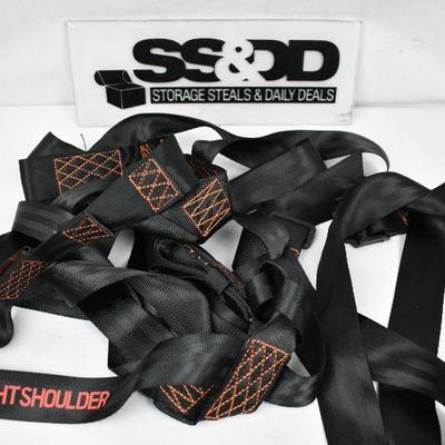 Hunting Tree Stand Safety Harness, Black & Orange Muddy Model #A430 - New