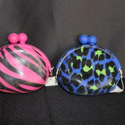 Set of 4 Rubber Coin Purses