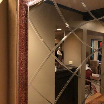Designer Mirror with Beveled Design