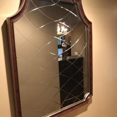 Designer Mirror with Beveled Design
