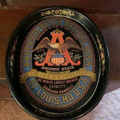 Anheuser Busch beer tray