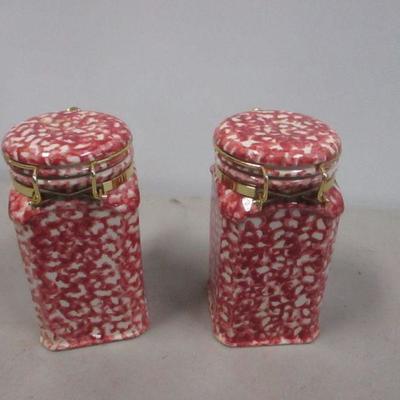 Lot 108 - Pair OF Gingerbread Canisters
