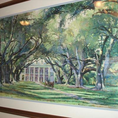 Southern Art by Keith Landry "Surrey at Oak Alley"