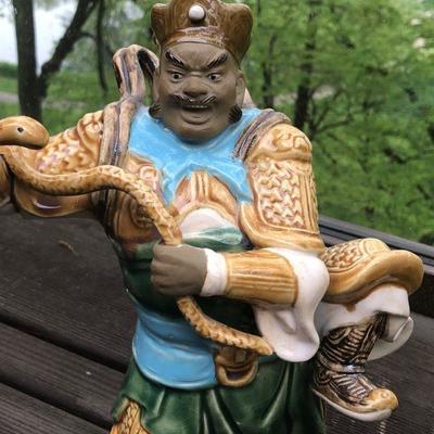 Set of 4 Terra-cotta Asian Warriors.