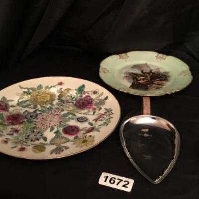 Assorted decorative plates Lot 1672