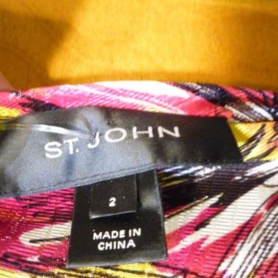 St. John Flare Silk Skirt - Size 2  