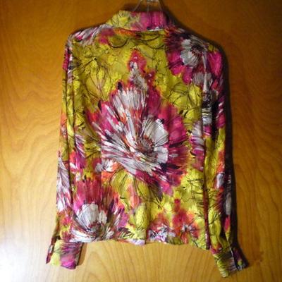St. John 100% Silk Shirt - Size 2