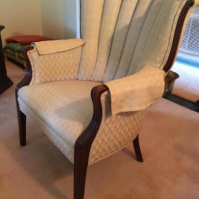 Upholstered chair lot 1695