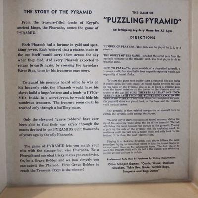 "The Puzzling Pyramid" - Vintage Game