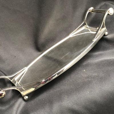 Deco Style Chrome Tray By Global Veiw.