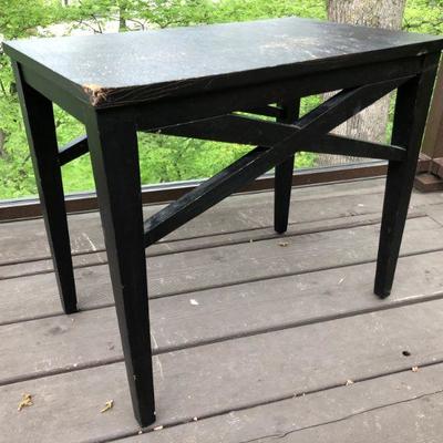 Black Wood Side Table
