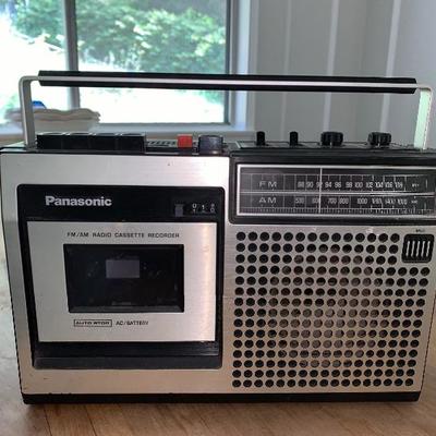 Vintage Panasonic cassette recorder AMFM radio | EstateSales.org