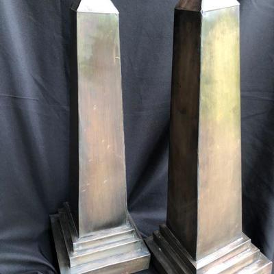 Metal Obelisks PAIR