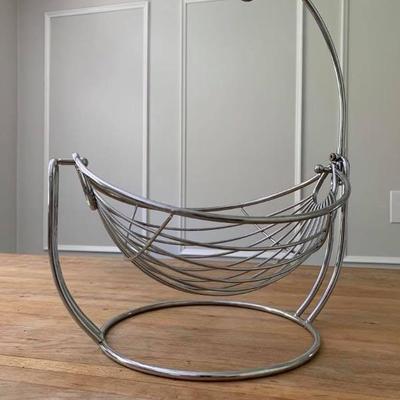 LOT 112 Chrome fruit basket