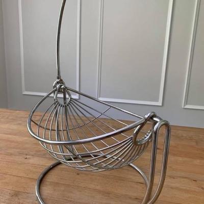 LOT 112 Chrome fruit basket