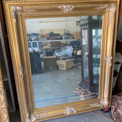 LOT 121 gold framed mirror