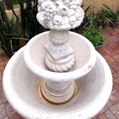 Cast Concrete Garden Fountain 