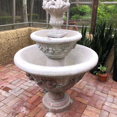Cast Concrete Garden Fountain 