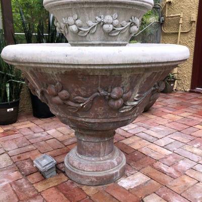 Cast Concrete Garden Fountain 