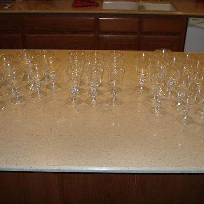 Vintage Libbey Liberty Bell Patriotic Eagle stem glasses  1976 