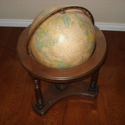 Vintage lighted World Globe Replogle 16" Floor Globe 